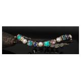 Sterling Silver Multistone Bracelet, 19.96g
