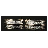 14k Gold & Diamond Earrings, 5.629g