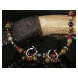 Artist Made Polished Stone & Bead Set