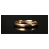 14k Gold Band Ring, 3.06g, Size 12