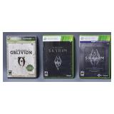 XBOX 360 Skyrim & Elder Scroll Games (3)