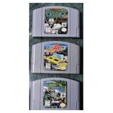 Vintage Nintendo 64 Game Cartridges (3)