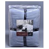 Berkshire King Micro Plush Blue Blanket