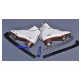 Vintage Jackson White Ice Skates Women