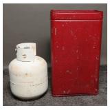 White 20 lb Propane Tank 4.6 Gallons + (2)