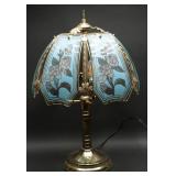 Vintage Blue Rose Butterfly Lamp