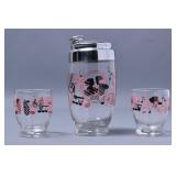 MCM Cocktail Shaker & Shot Glasses Ours, You, Me