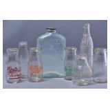 Vintage Milk Glasses & Bottles (8)