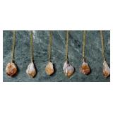 Gold Chain, Quartz Pendant Necklaces (6)