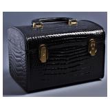 Vintage CL Ruttimann Black Patent Vanity Case