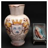 German Founding Festival Commemorative Vase + (2)