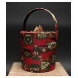 MCM Style German Colonial Red Ice Bucket