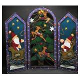 Christmas Fireplace Screen Decor