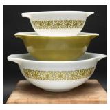 Pyrex Autumn Floral Cinderella Bowls (3)