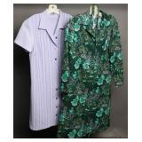 Vintage Midi Shift Shirt Dresses (2)
