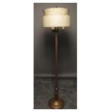 Vintage Metal Amber Floor Lamp