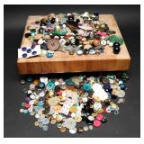 Large Collection Of Mixed Crafting Buttons