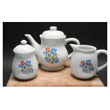 Corning Fresh Cut Red, Blue Tulip Flower China (3)