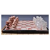 Marble Stone Chess Set Pink & White