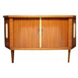Mid Century Teak Revolving Bar / Cocktail Cabinet