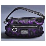 Genuine Coach Purple Ocelet Poppy Handbag 20024