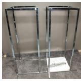 Store Metal Square Shelving Racks(2)