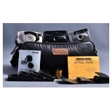 35mm Point and Shoot Camera Lot (3) with Case Film