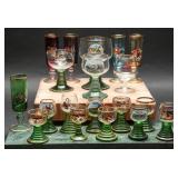 Vntg Germany, Italy Liquor Glass Collection (19)