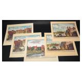 Scenes of 1700s Nuremberg, Germany Prints (5)