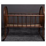 1869 Maple Bentwood Rocking Cradle