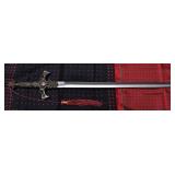 Fantasy Ram Ornate Stainless Steel Sword