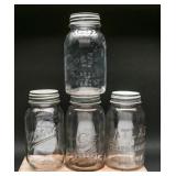 1976 Liberty Bell Anchor Hocking Mason Jar +(4)