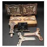 Antique Brass & Cast Iron Rim Lock