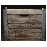 Vintage Rockview Farms Wood & Metal Milk Crate