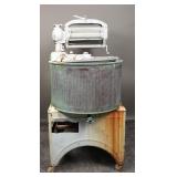 Vtg Automatic Electric Tub Wringer Washing Machine