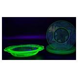 Uranium Depression 8" Romanesque Plates - Dish (5)