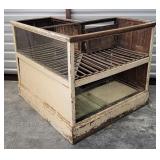 Antique Corner Display Shop Cabinet Case