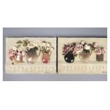 Resin Rose Vases Wall Art Plaques by Klum (2)