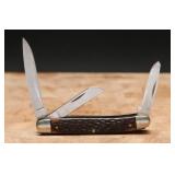 Schrade Model 855 3 Blade Folding Cattle Knife
