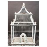 Large Wooden Pagoda Style Rustic Bird Cage