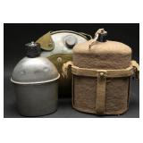 WWII Military Regulation Water Canteens (3)