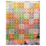 Vintage Cathedral Style Cotton Quilt