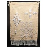 Woven Wall Hanger With Popcorn Pattern
