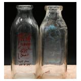 Pueblo Hillside & Meadow Gold Milk Jars + (2)