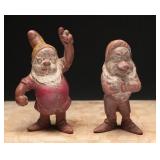 1930s Seiberling Doc & Grump Disney Figures (2)