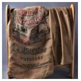 Large Burlap & Mesh Bags (2)