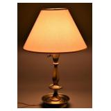 Vintage Underwriters Brass Candlestick Lamp