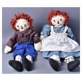 Vintage Award Winning Raggedy Ann & Andy Dolls (2)
