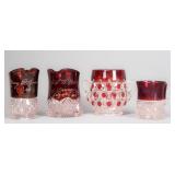 Vintage Ruby Red Glassware (4)