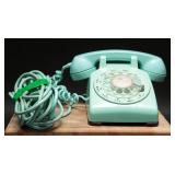 Vintage Rotary Seafoam Bell System Telephone